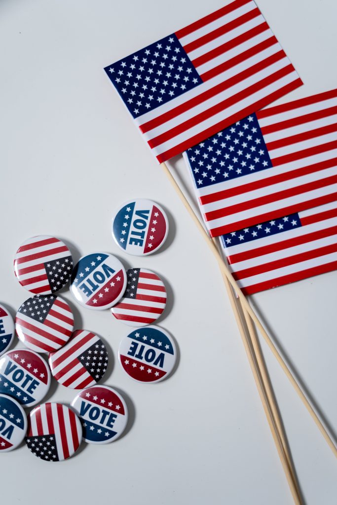 Flag and vote buttons